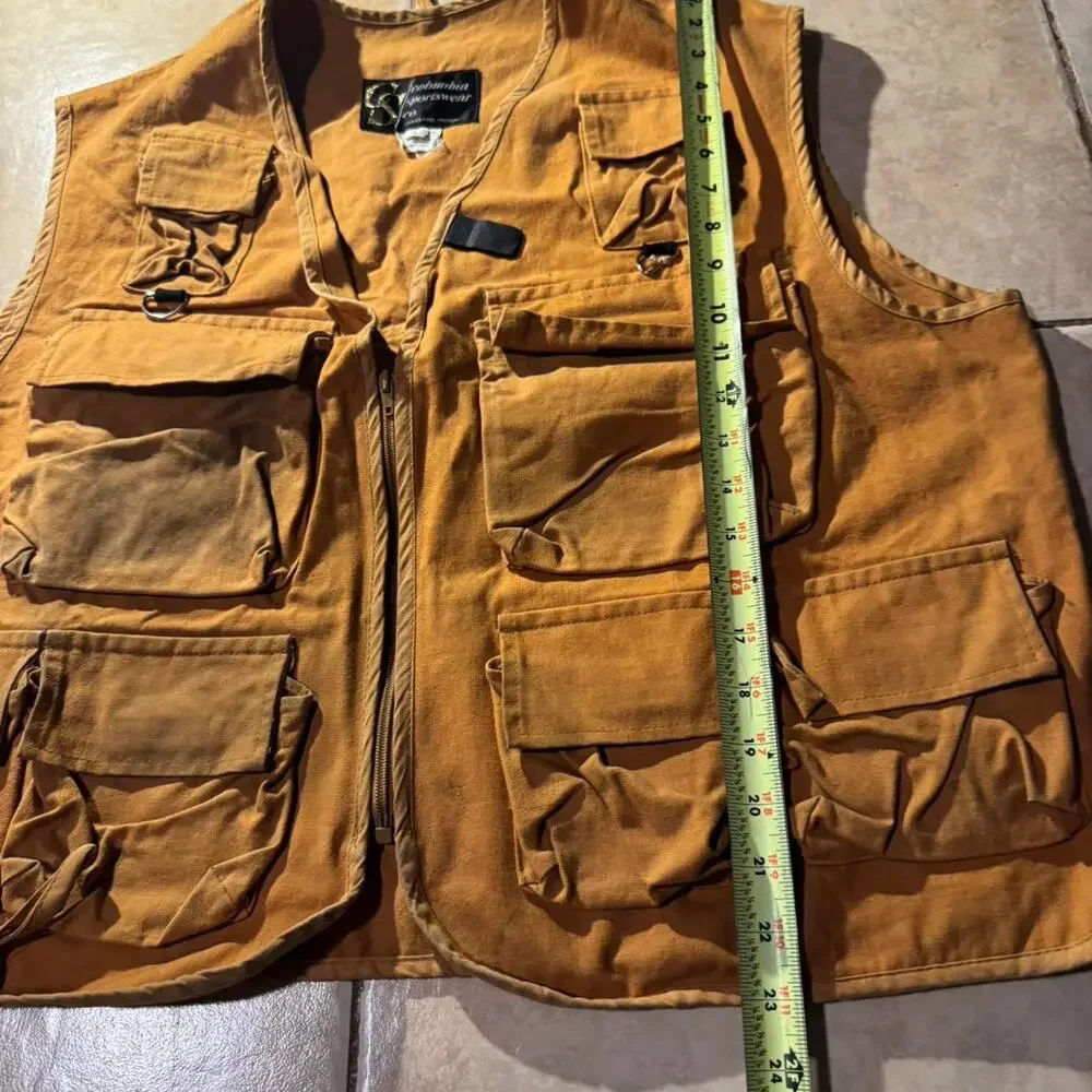 60s true vintage khaki columbia Mens Vest Size L in Mens